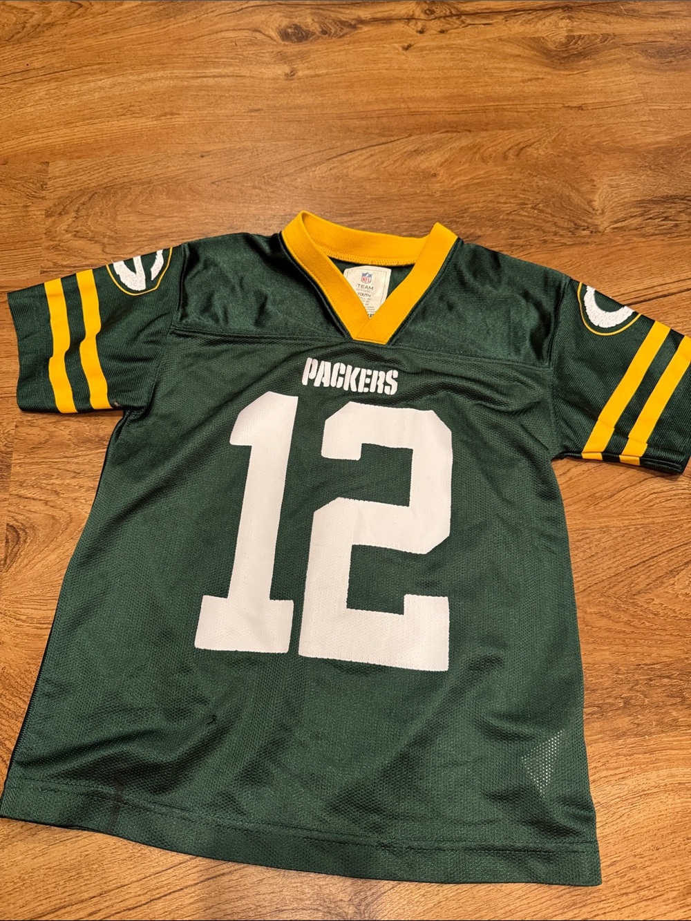 Green & Yellow Packers #12 Football Jersey